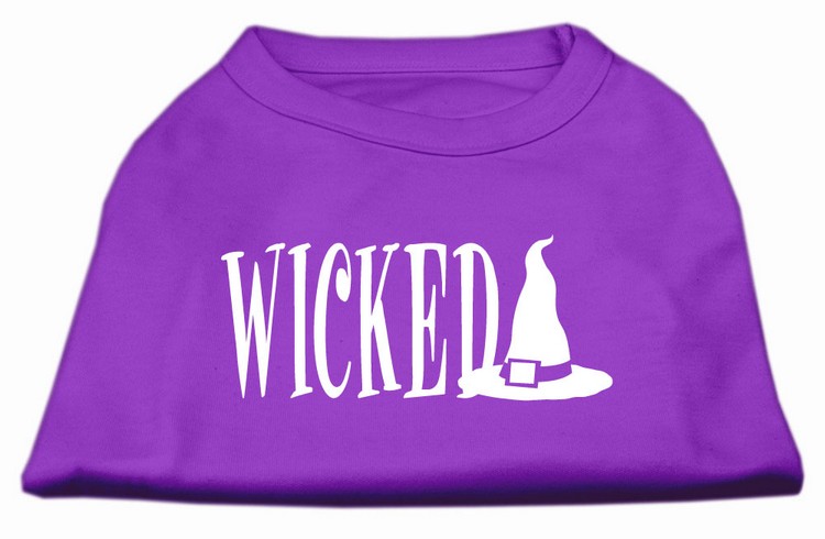 Wicked Screen Print Shirt Purple XS